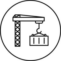 Container Crane Vector Icon