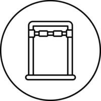 Door Pullup Bar Vector Icon