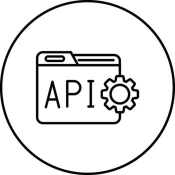 api interfaz vector icono