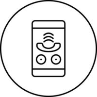 icono de vector de llamada telefónica