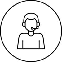 Customer Service Agent Vector Icon