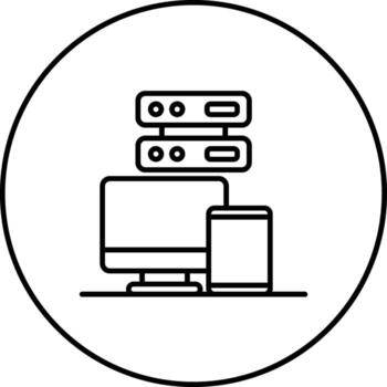 Data Synchronization Vector Icon