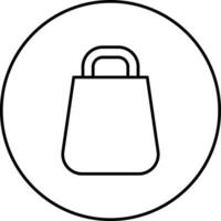 icono de vector de bolsa de compras