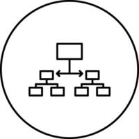 Labeled Hierarchy Vector Icon