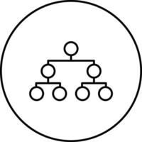 Circle Picture Hierarchy Vector Icon