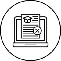 Rejected Assignment Vector Icon