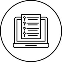 Online Tests Vector Icon