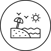 Beach Vector Icon