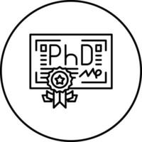 Phd Vector Icon