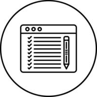 icono de vector de prueba