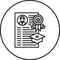 Academic Record Vector Icon