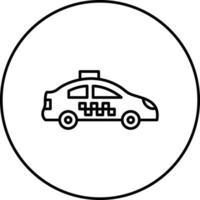 icono de vector de taxi