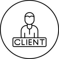 clientela vector icono