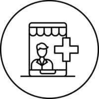 Medical Ecommerce Provider Vector Icon