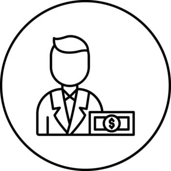 Cashier Vector Icon
