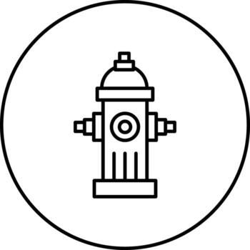 icono de vector de hidrante