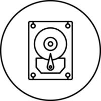 Hard Disk Vector Icon