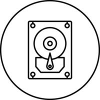 Hard Disk Vector Icon