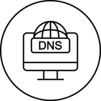 dns vector icono