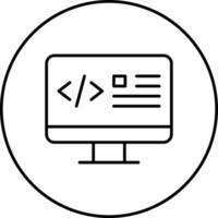 Web Coding Vector Icon