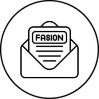 Fashion Newsletter Vector Icon