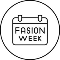 Fashion Week Vector Icon