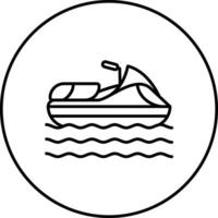 Jet Skiing Vector Icon