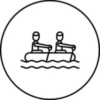 Rafting Vector Icon