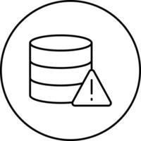 Database Alert Vector Icon