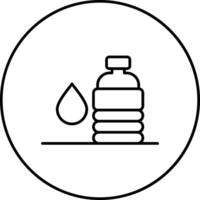 Water And Vinegar Cleaning Vector Icon
