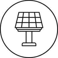 icono de vector de panel solar