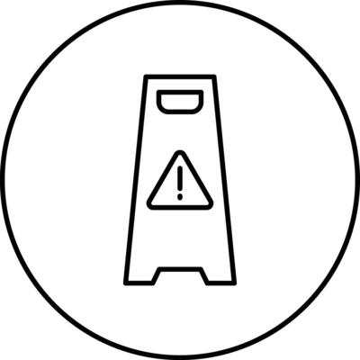 Wet Floor Vector Icon
