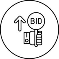 Advance Bid Vector Icon