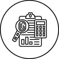 Forensic Accounting Vector Icon