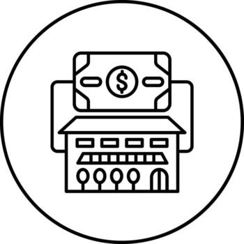 fijo bienes vector icono