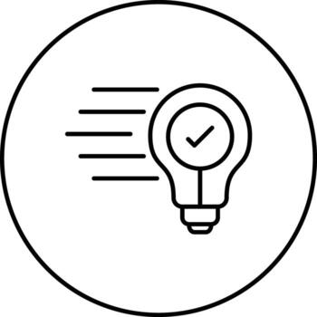 rápido idea vector icono