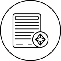 Digital Contract Vector Icon