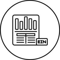 Ein Certificate Vector Icon