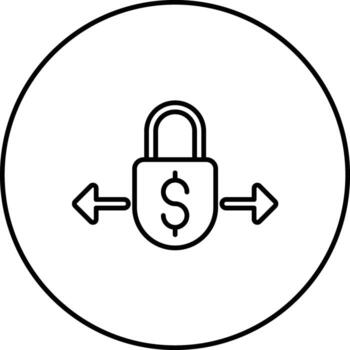 fijo activo vector icono