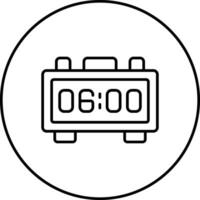 Digital Clock Vector Icon