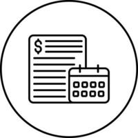 Yearly Sales Report Vector Icon