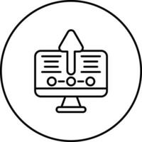 Upgrade Desktop Vector Icon