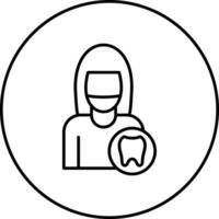 Female Dentist Vector Icon