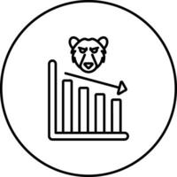 Bear Market Vector Icon