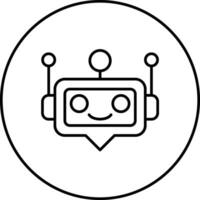 icono de vector de robot