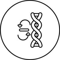 genético modificación vector icono