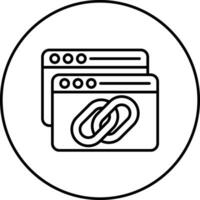 Backlink Vector Icon