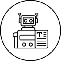 Bots Copywriting Vector Icon