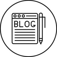 icono de vector de blogs