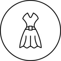 Wedding Female Dress Vector Icon